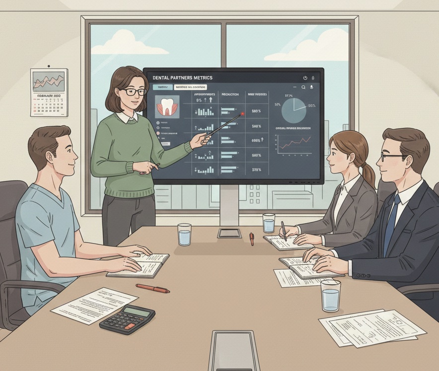 Bookkeeper learning dental practice financial systems