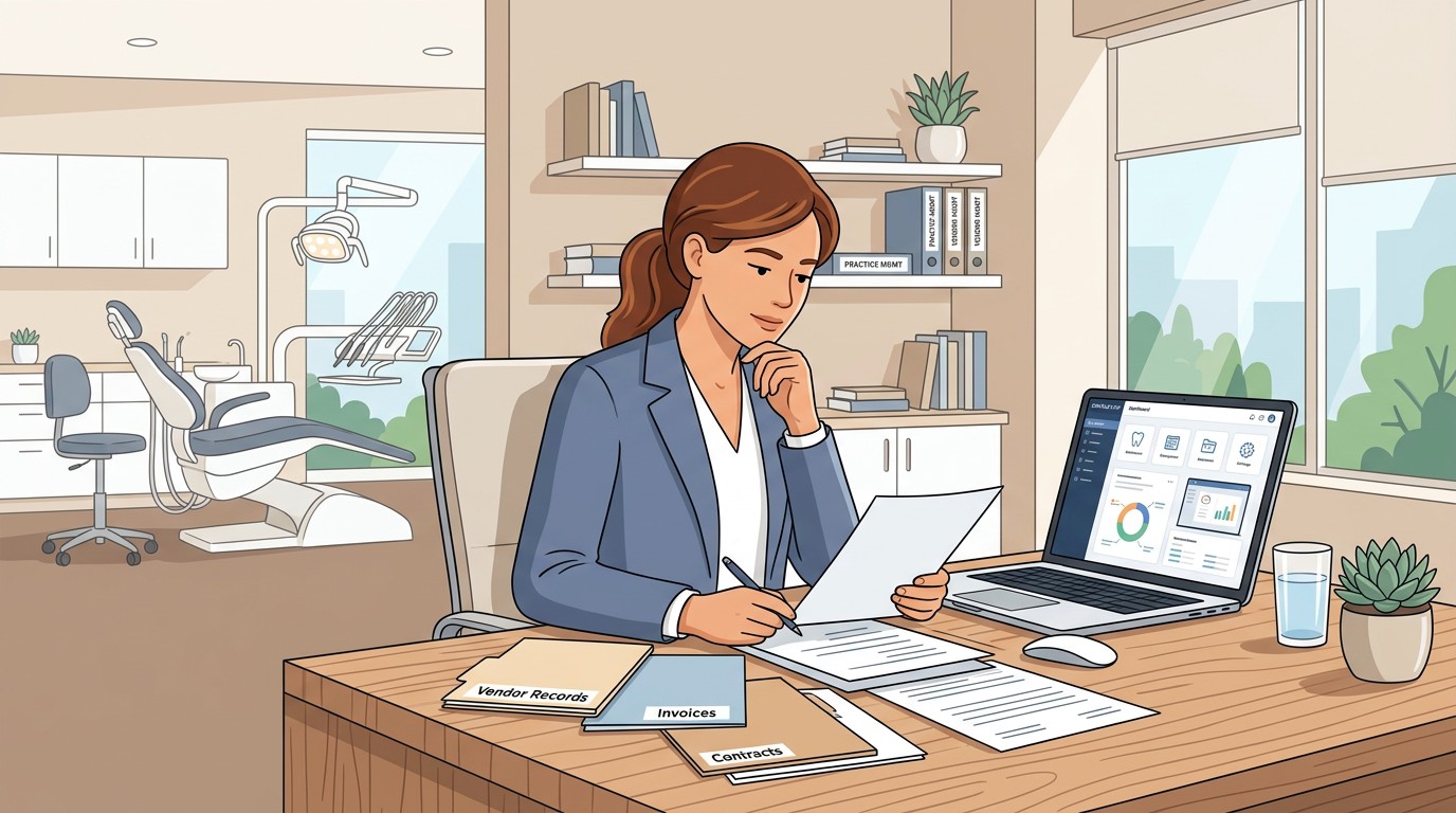 Dental practice owner evaluating software vendor security