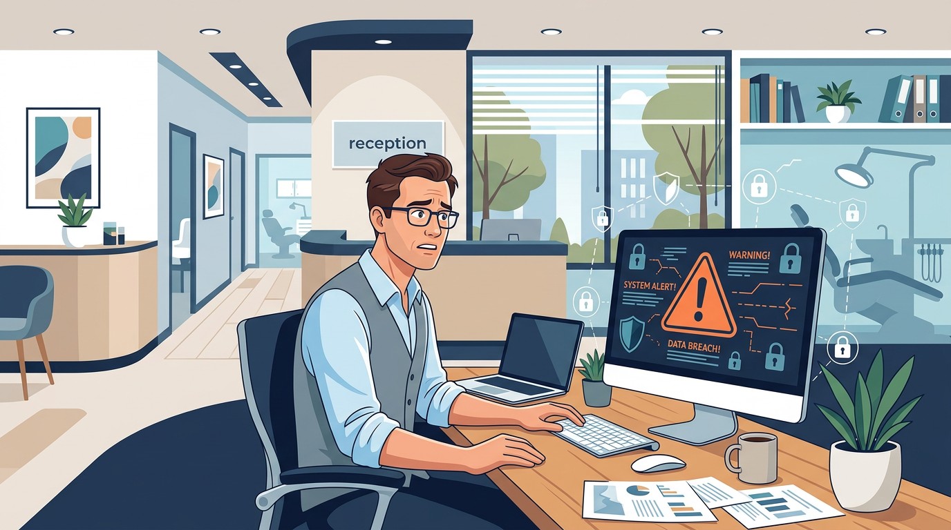 Dental practice owner concerned about software security risks